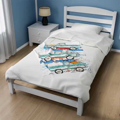 SPYDER by Easton Velveteen Blanket - Chop'D Ratz Garage