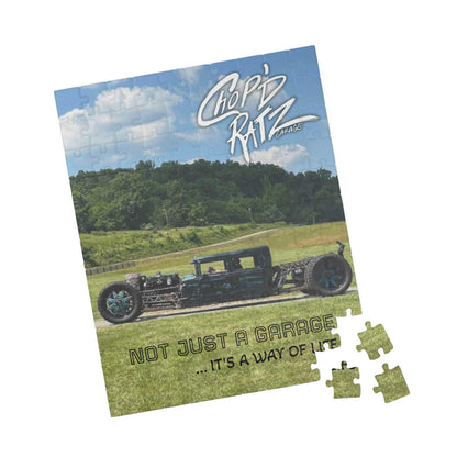 CHOPD RATZ GARAGE Vintage Rat Rod Car Puzzle – 110 Piece Jigsaw
