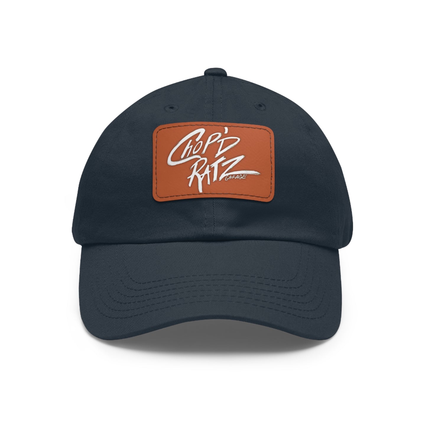 CRG Dad Hat w/ Leather Patch - Chop'D Ratz Garage