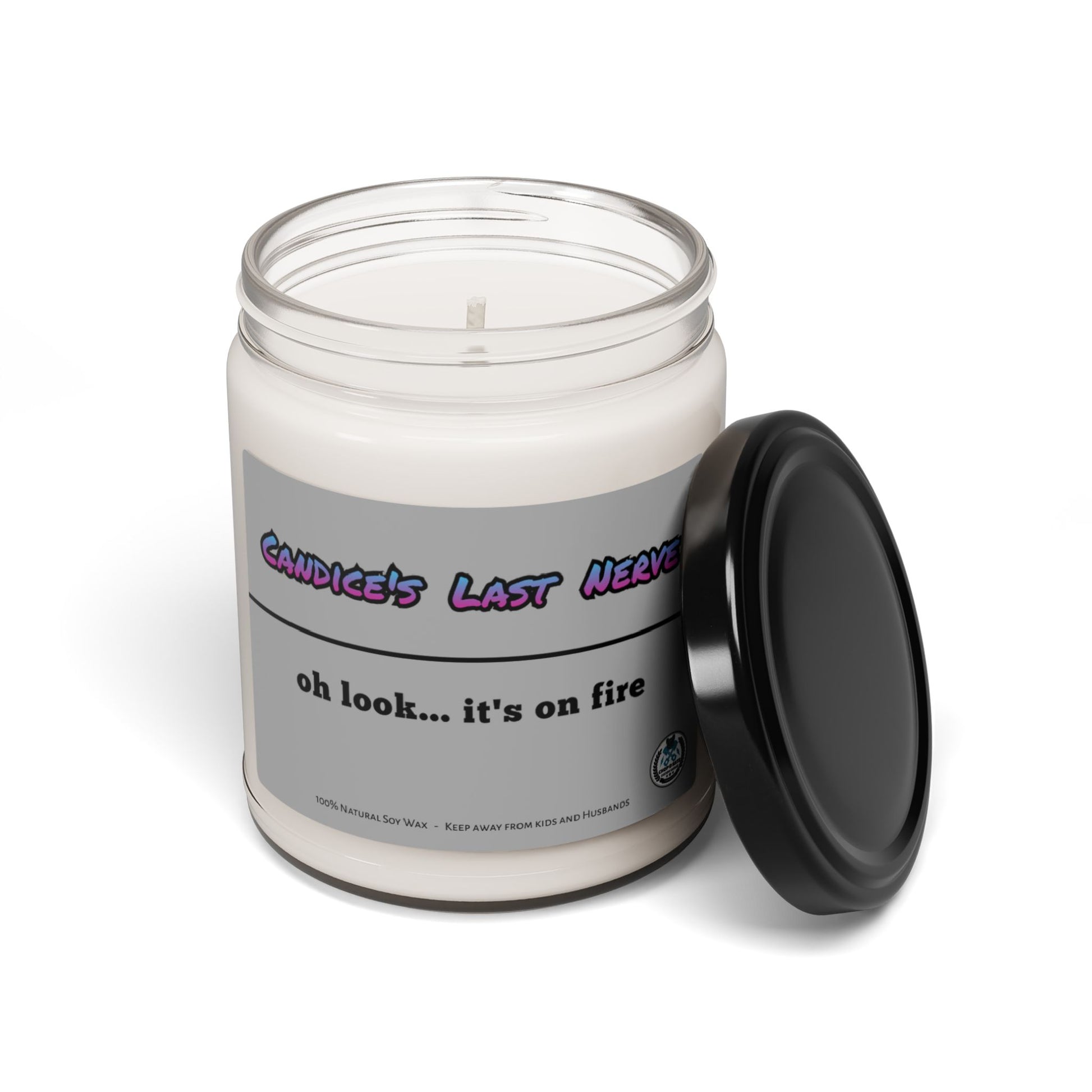 PERSONALIZED Last Nerve Candle, Funny Candle, Custom Name Candle, Funny Gift, Mom Gift, Scented Soy Candle, 9oz - Chop'D Ratz Garage