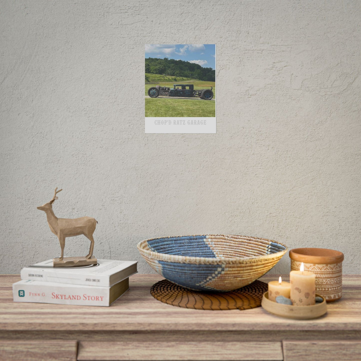 EREXION Diesel Rat Rod Dually Car Print — Rolled Poster