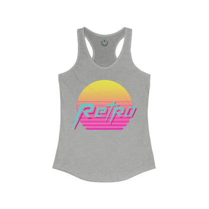 RETRO VIBES Women's Racerback Tank Top - Chop'D Ratz Garage