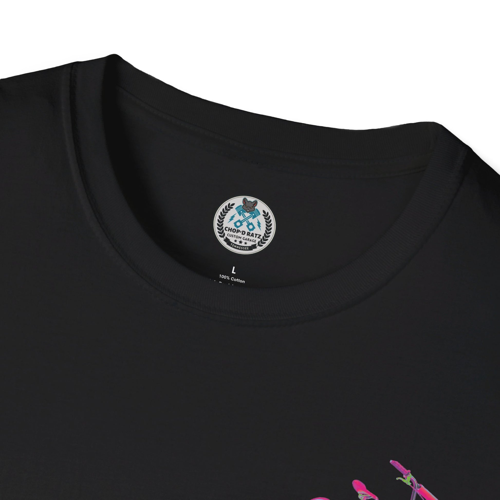 OLD SCHOOL COOL Unisex Softstyle T-Shirt BLACK - Chop'D Ratz Garage