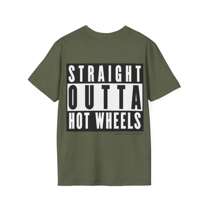 Funny "Straight Outta Hot Wheels" T-Shirt Adult Unisex