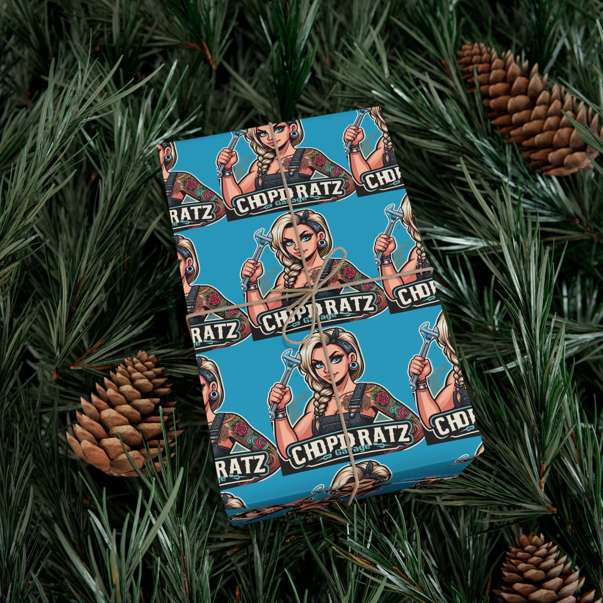 CRG Boss Lady Gift Wrap Paper - Chop'D Ratz Garage