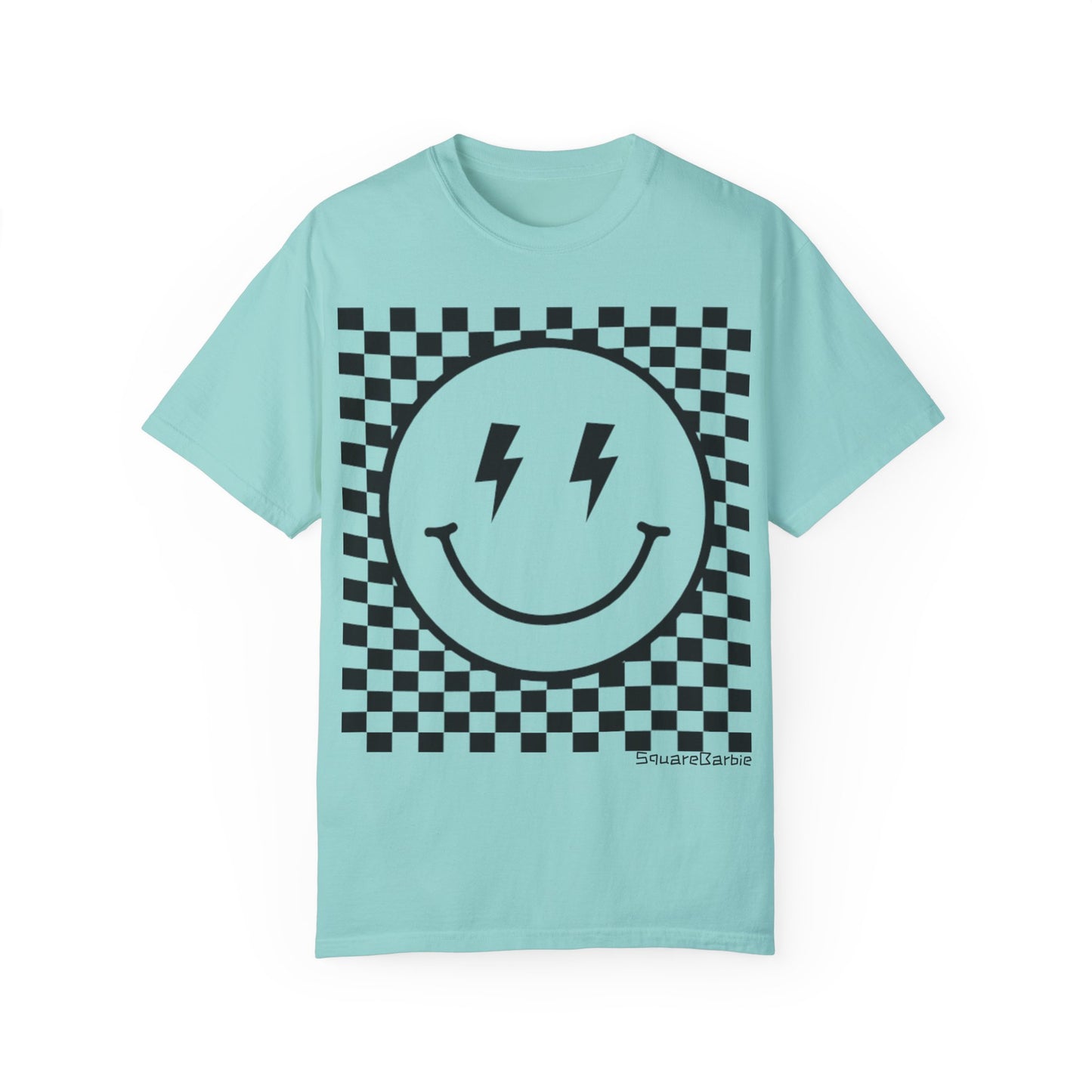 Retro Smiley Groovy Shirt | Checkered Shirt | Groovy Retro Tee | Trendy Aesthetic | Comfort Colors Graphic Tee | Vintage-inspired Graphic Shirt