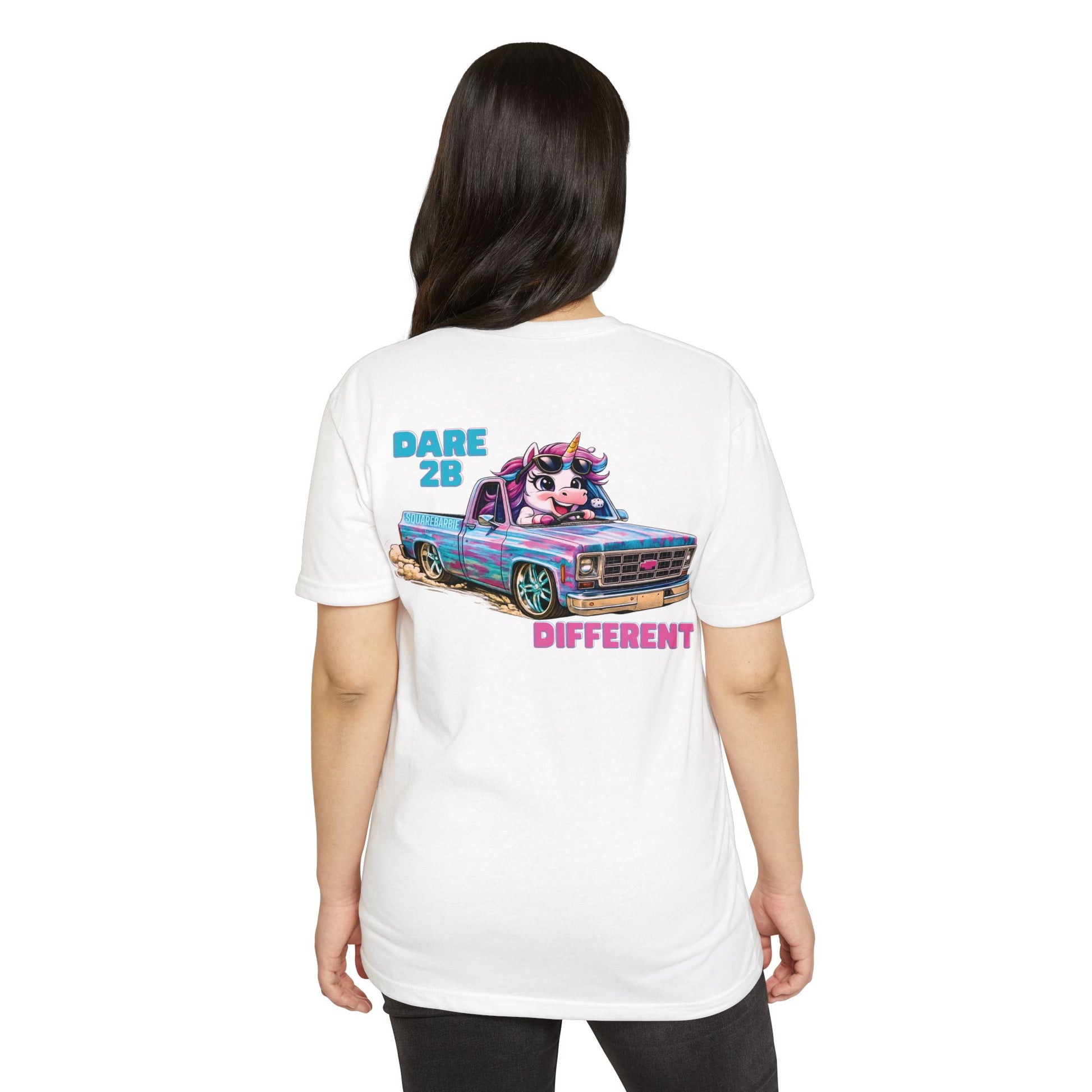 DARE 2B DIFFERENT SQUAREBARBIE Truck T-Shirt — C10 Tee - Chop'D Ratz Garage