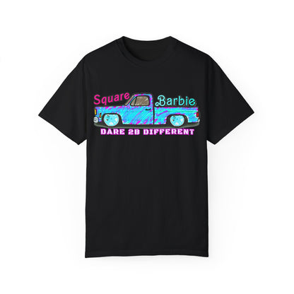 Dare to Be Different SquareBarbie T-Shirt - Unisex Garment-Dyed Popular Comfort Colors Tee