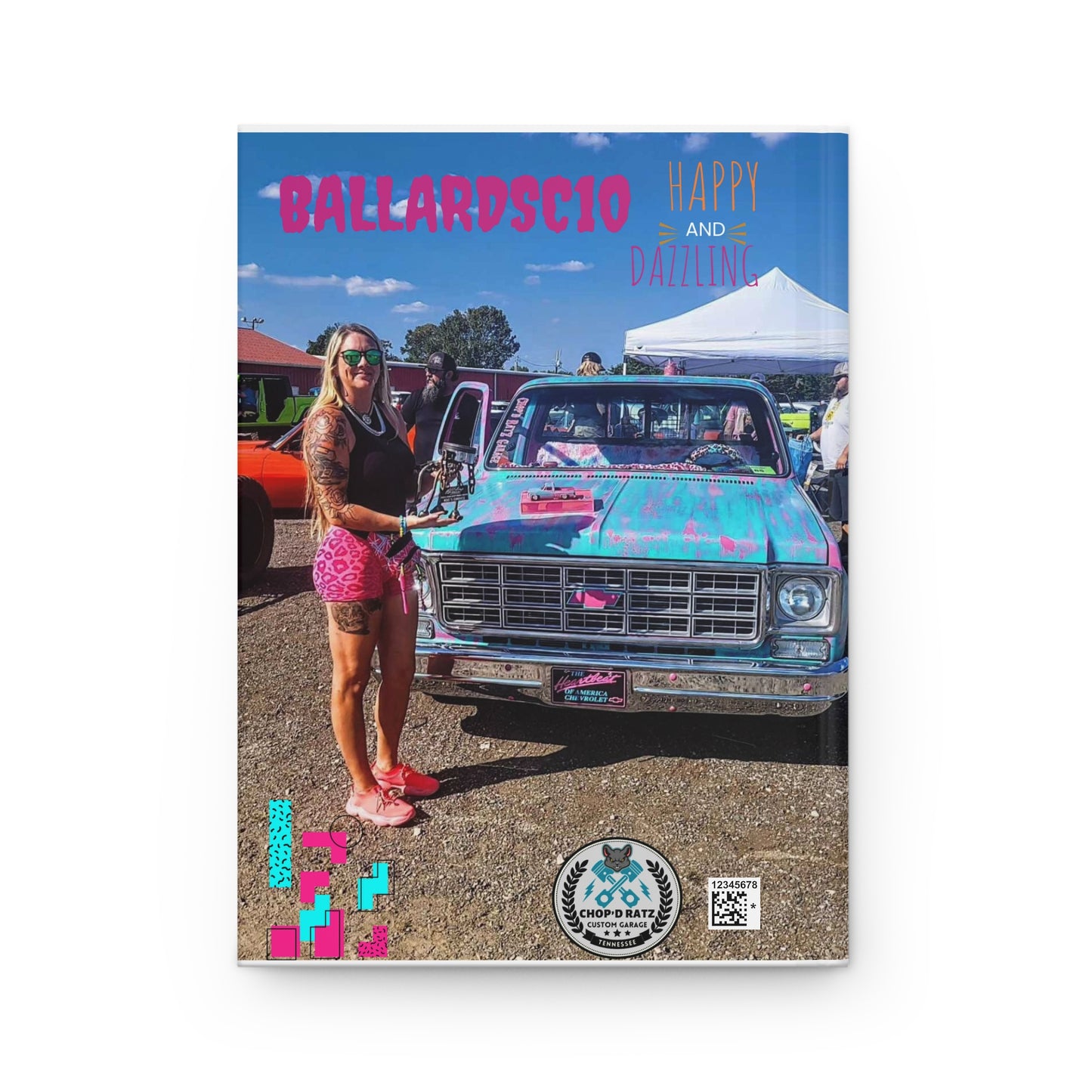 BallardsC10 SquareBarbie hardcover journal matte - Chop'D Ratz Garage