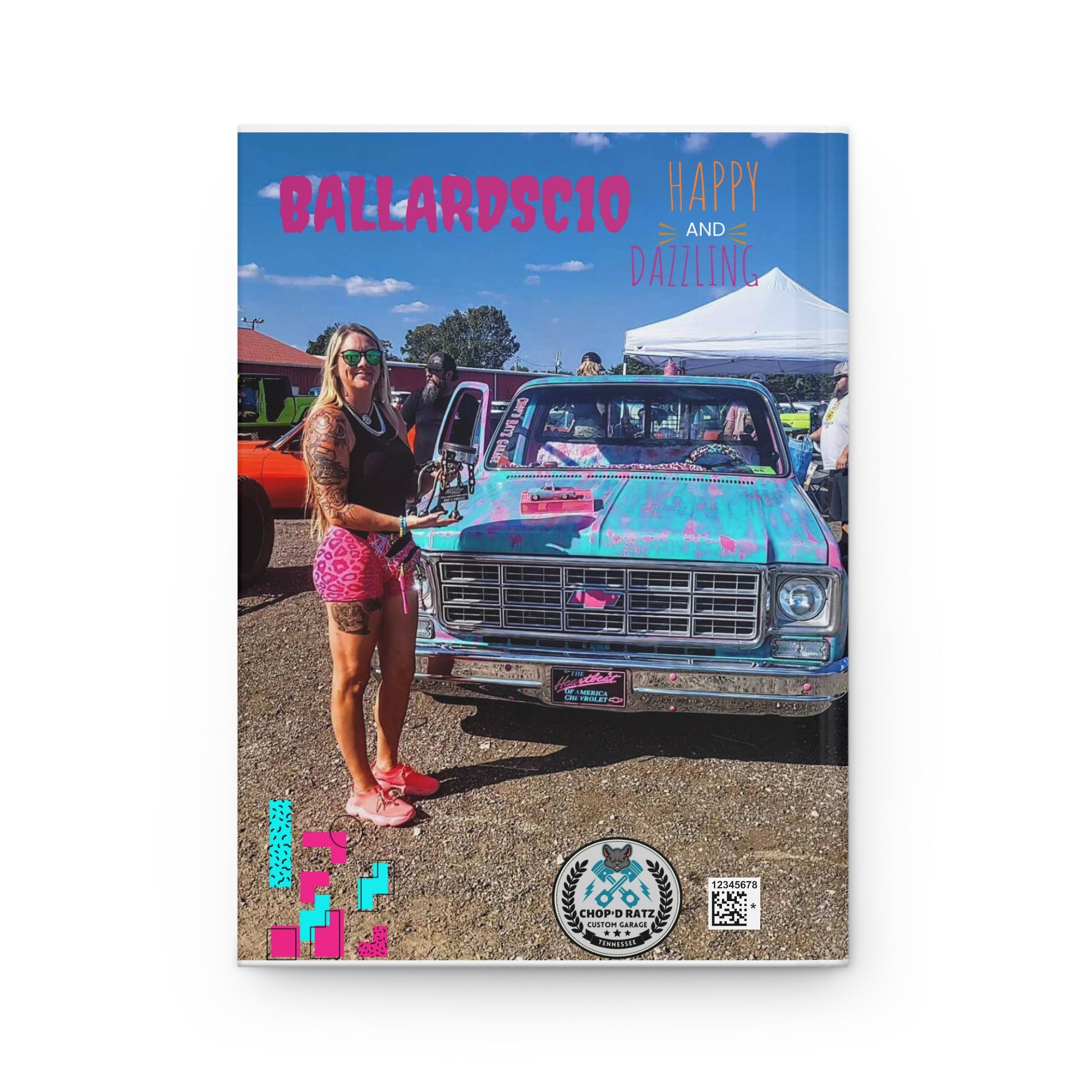 BallardsC10 SquareBarbie hardcover journal matte - Chop'D Ratz Garage