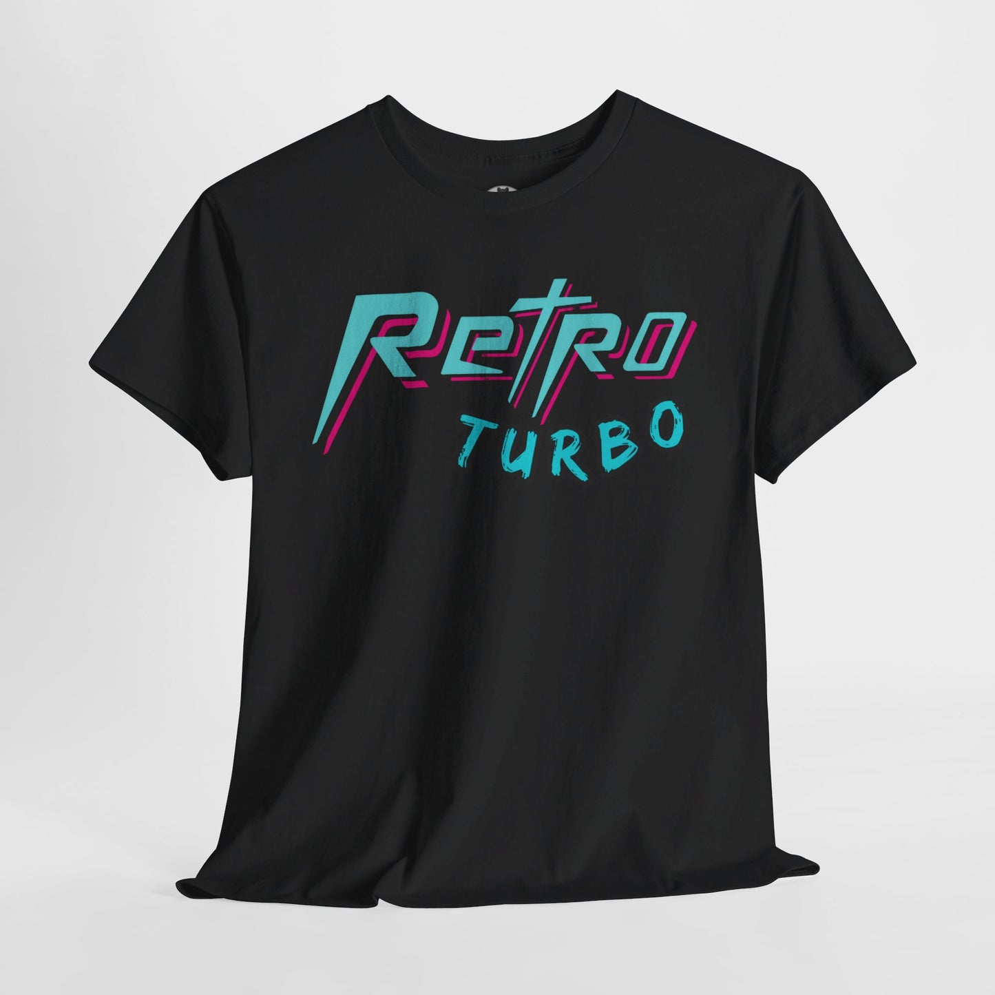 RETRO TURBO *BLACK* Unisex Heavy Cotton Tee - Chop'D Ratz Garage