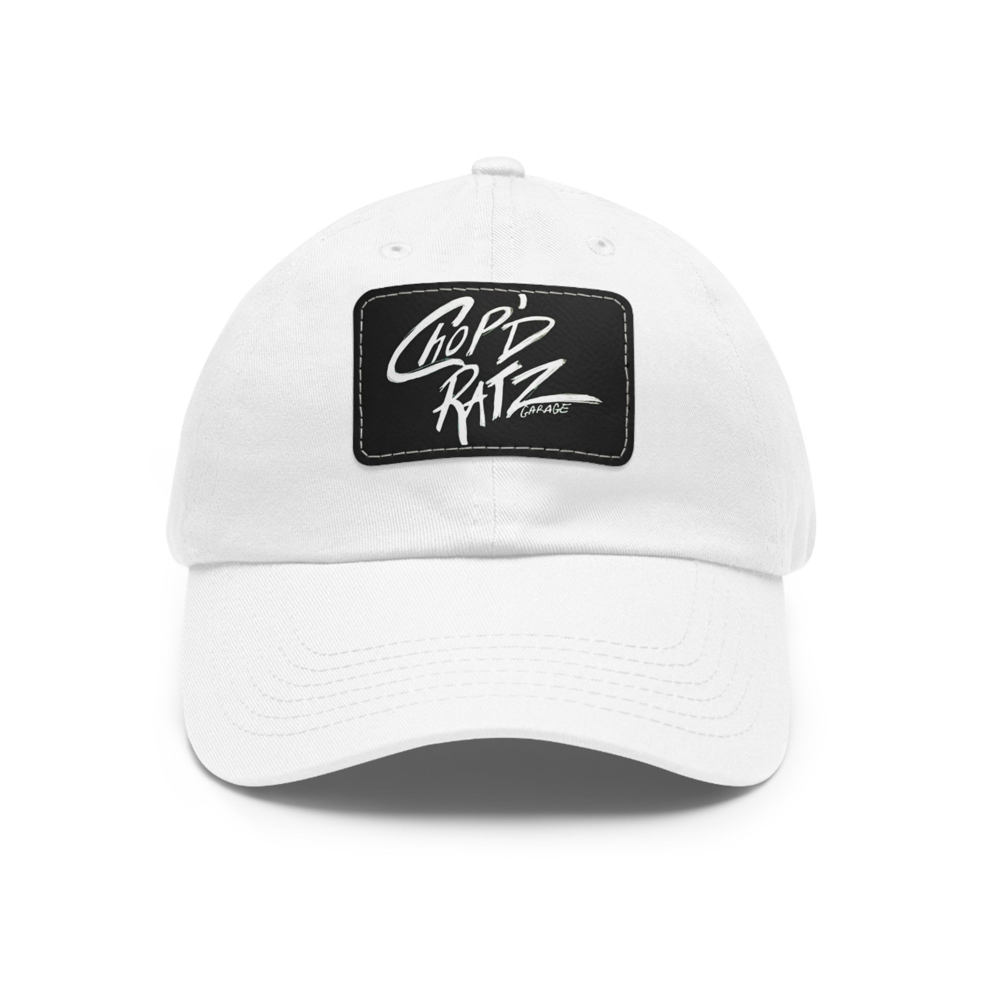 CRG Dad Hat w/ Leather Patch - Chop'D Ratz Garage