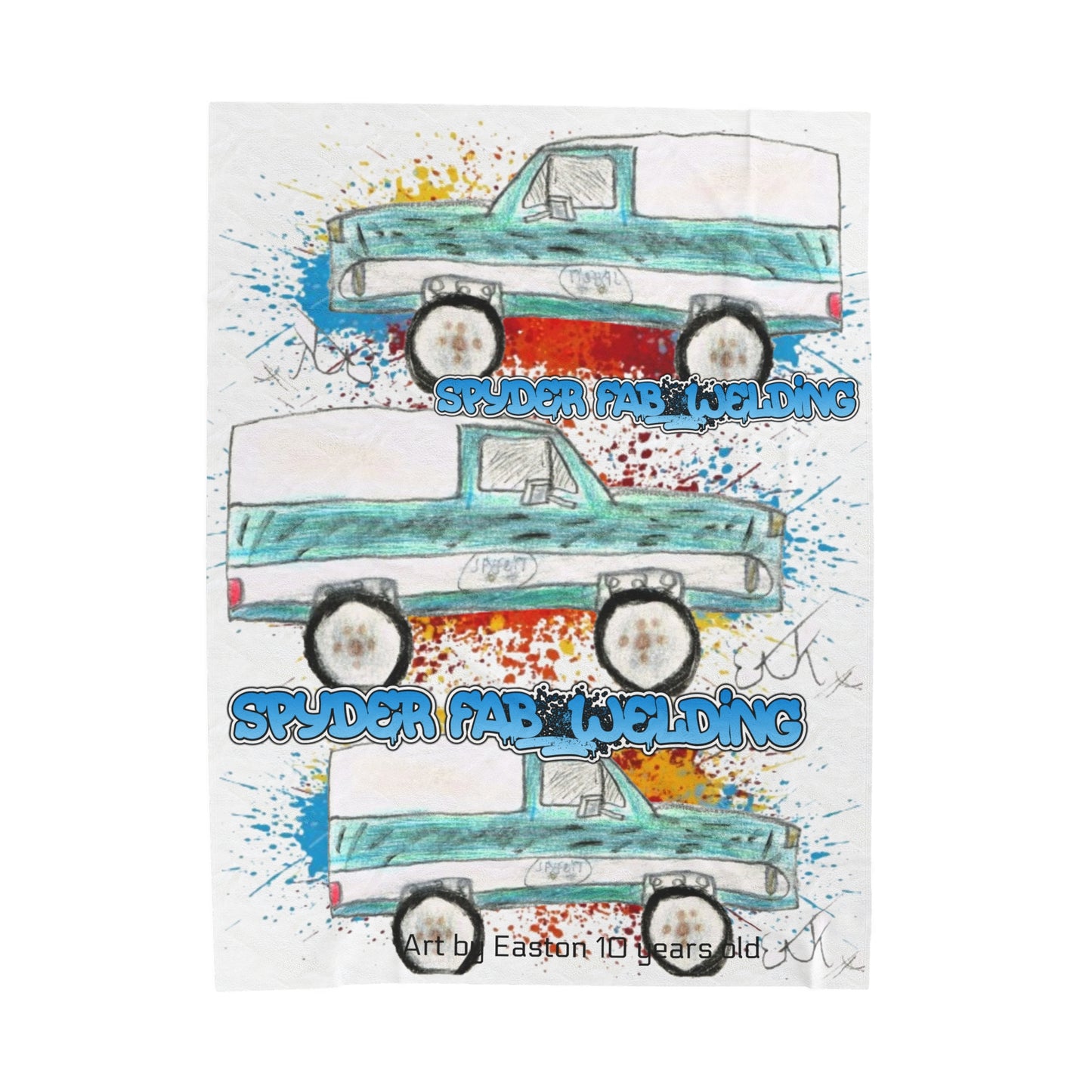 SPYDER by Easton Velveteen Blanket - Chop'D Ratz Garage