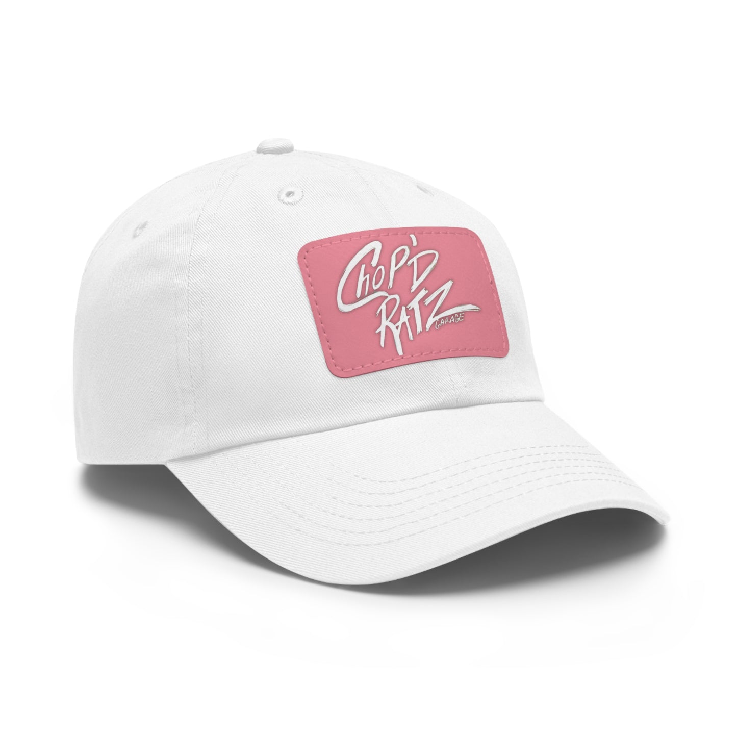 CRG Dad Hat w/ Leather Patch - Chop'D Ratz Garage