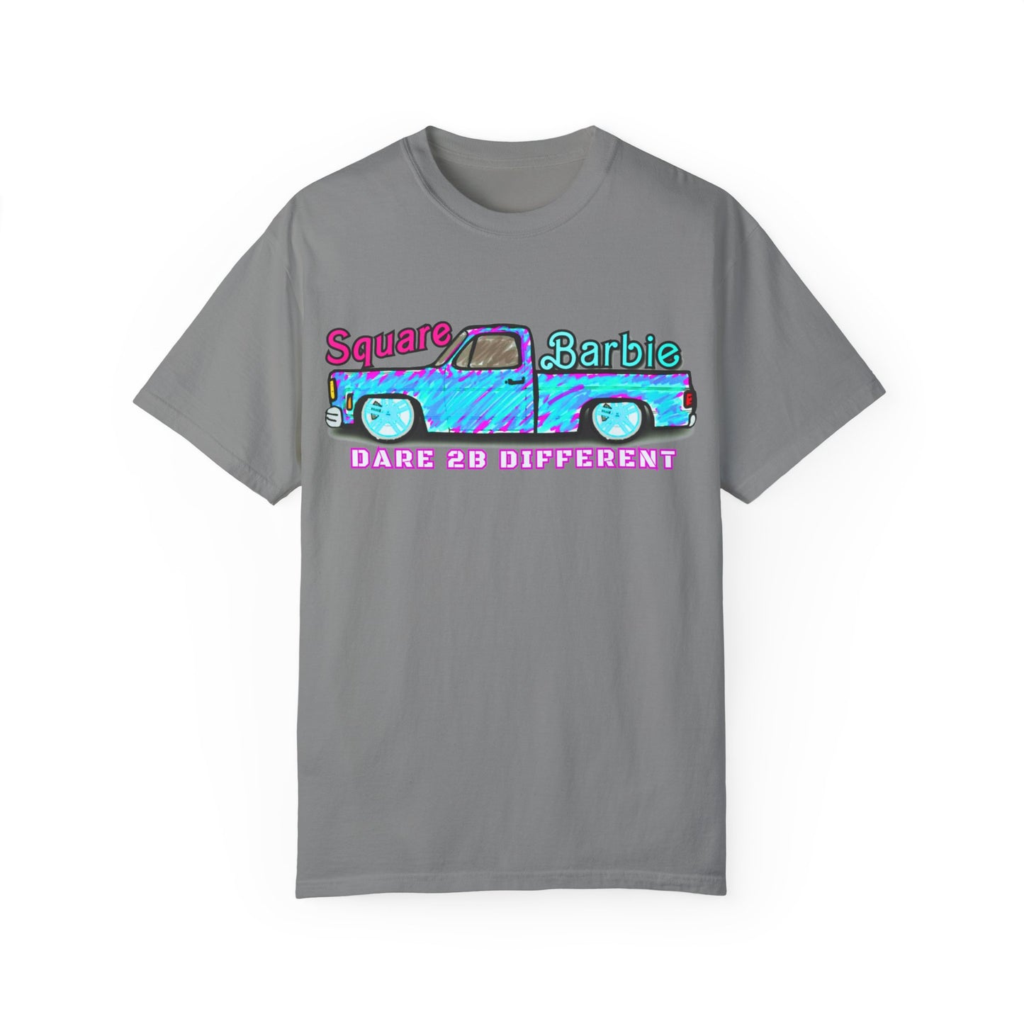 Dare to Be Different SquareBarbie T-Shirt - Unisex Garment-Dyed Popular Comfort Colors Tee