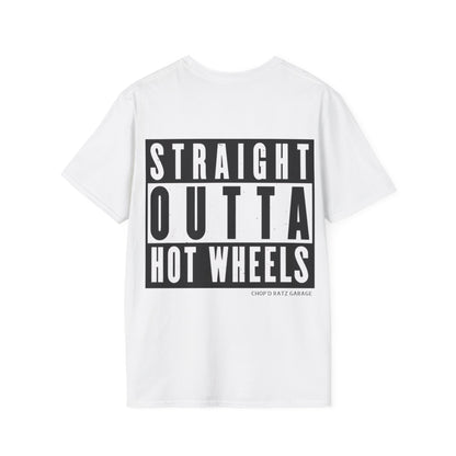 Funny "Straight Outta Hot Wheels" T-Shirt Adult Unisex