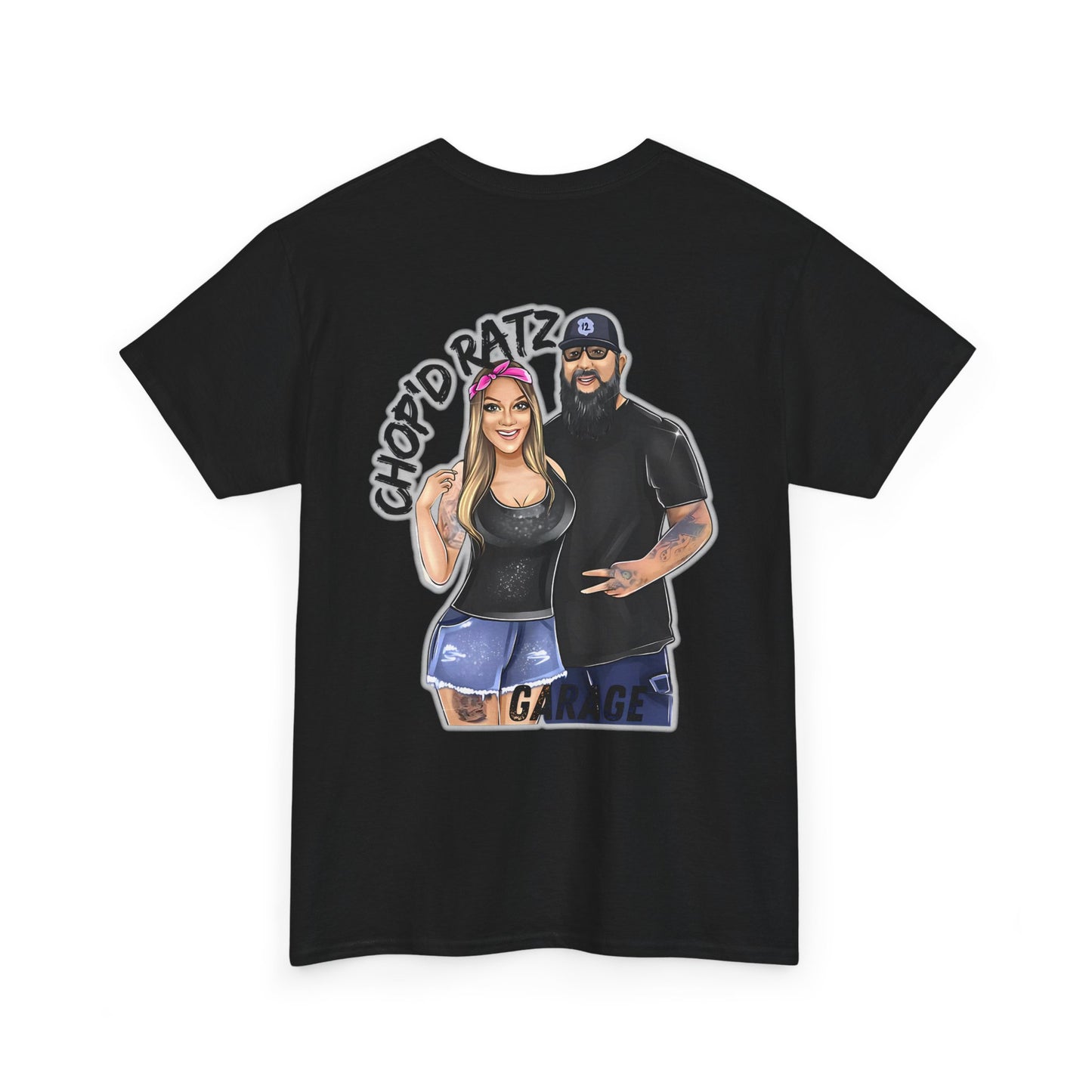 UP TO 5XL! Power Couple Tee, Chop'D Ratz Unisex Heavy Cotton Tee, Casual T-Shirt, Unique Graphic Tee, Gift for Him/Her