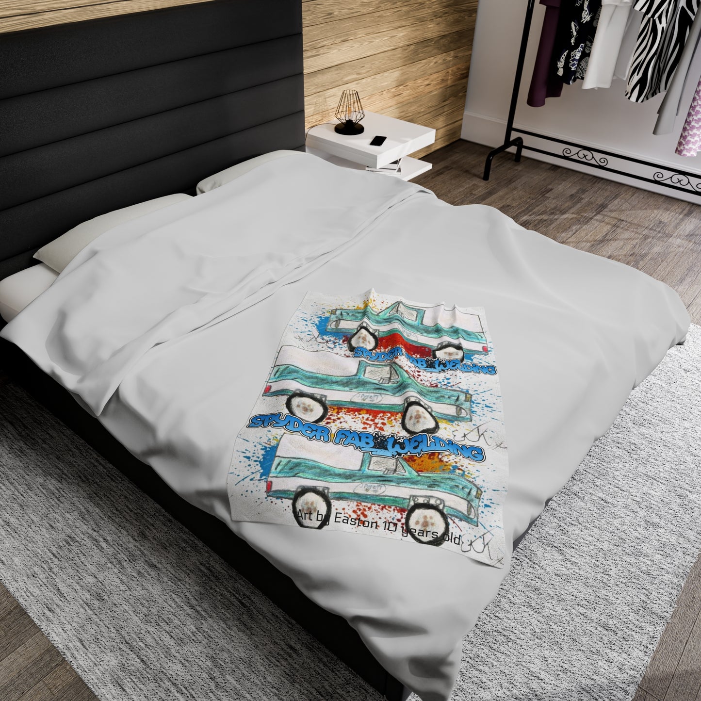 SPYDER by Easton Velveteen Blanket - Chop'D Ratz Garage