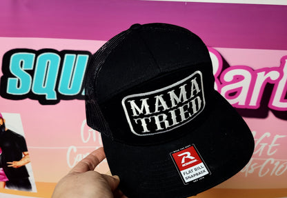 MAMA TRIED flat bill snapback hat - Chop'D Ratz Garage
