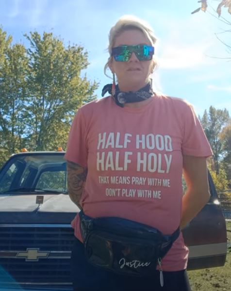 Half Hood Half Holy Crewneck Sweatshirt – 'That Means Pray With Me, Don't Play With Me' Funny