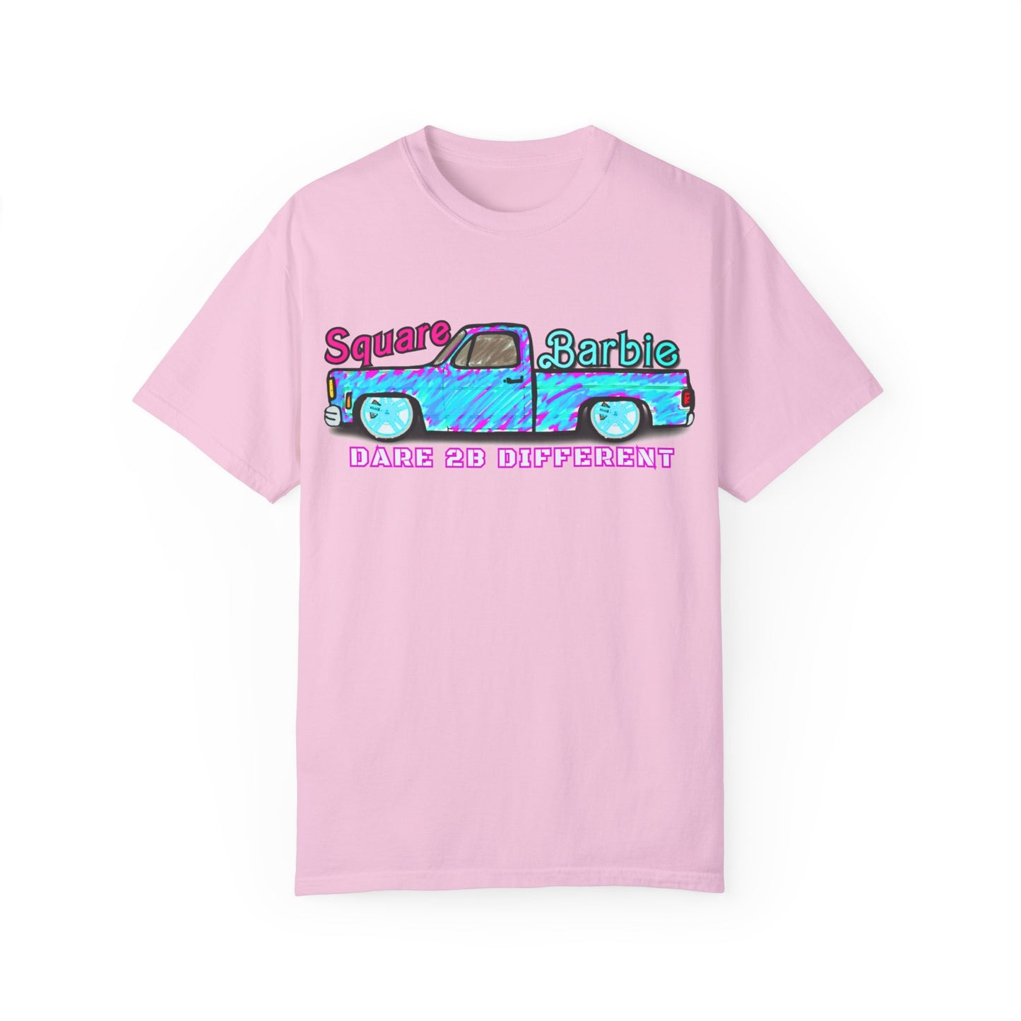 Dare to Be Different SquareBarbie T-Shirt - Unisex Garment-Dyed Popular Comfort Colors Tee