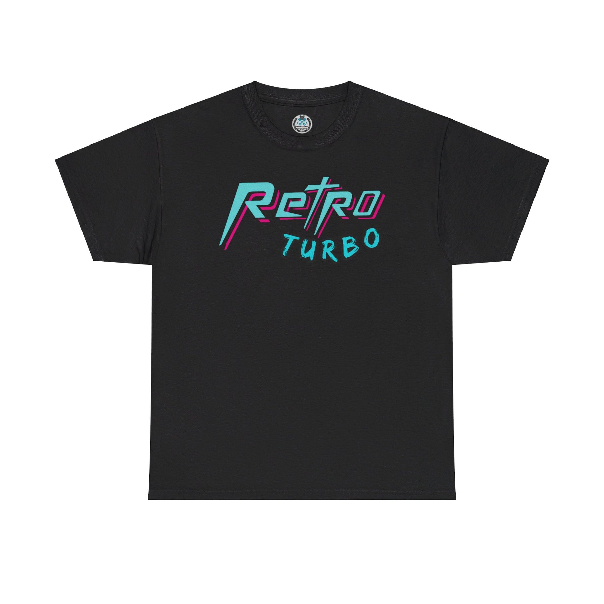 RETRO TURBO *BLACK* Unisex Heavy Cotton Tee - Chop'D Ratz Garage