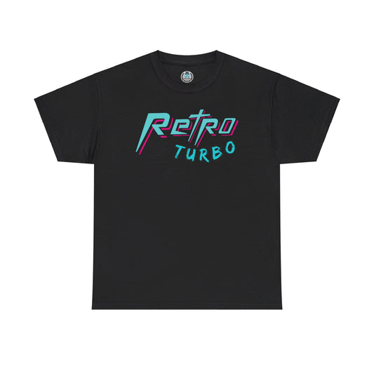 RETRO TURBO *BLACK* Unisex Heavy Cotton Tee - Chop'D Ratz Garage