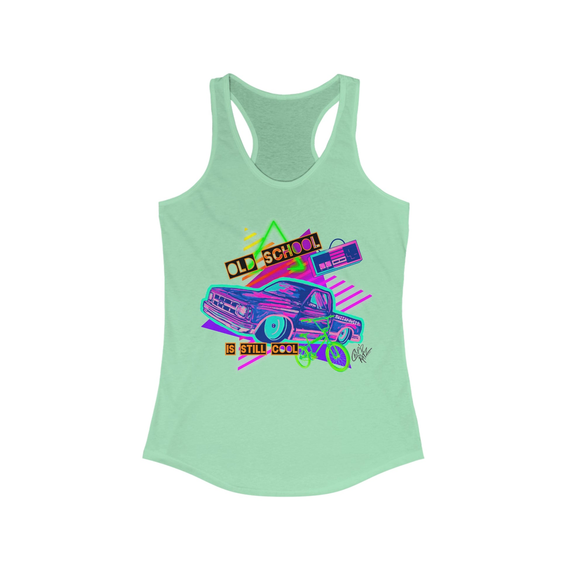 OLD SCHOOL BALLARDSC10 Women's Racerback Tank - Chop'D Ratz Garage
