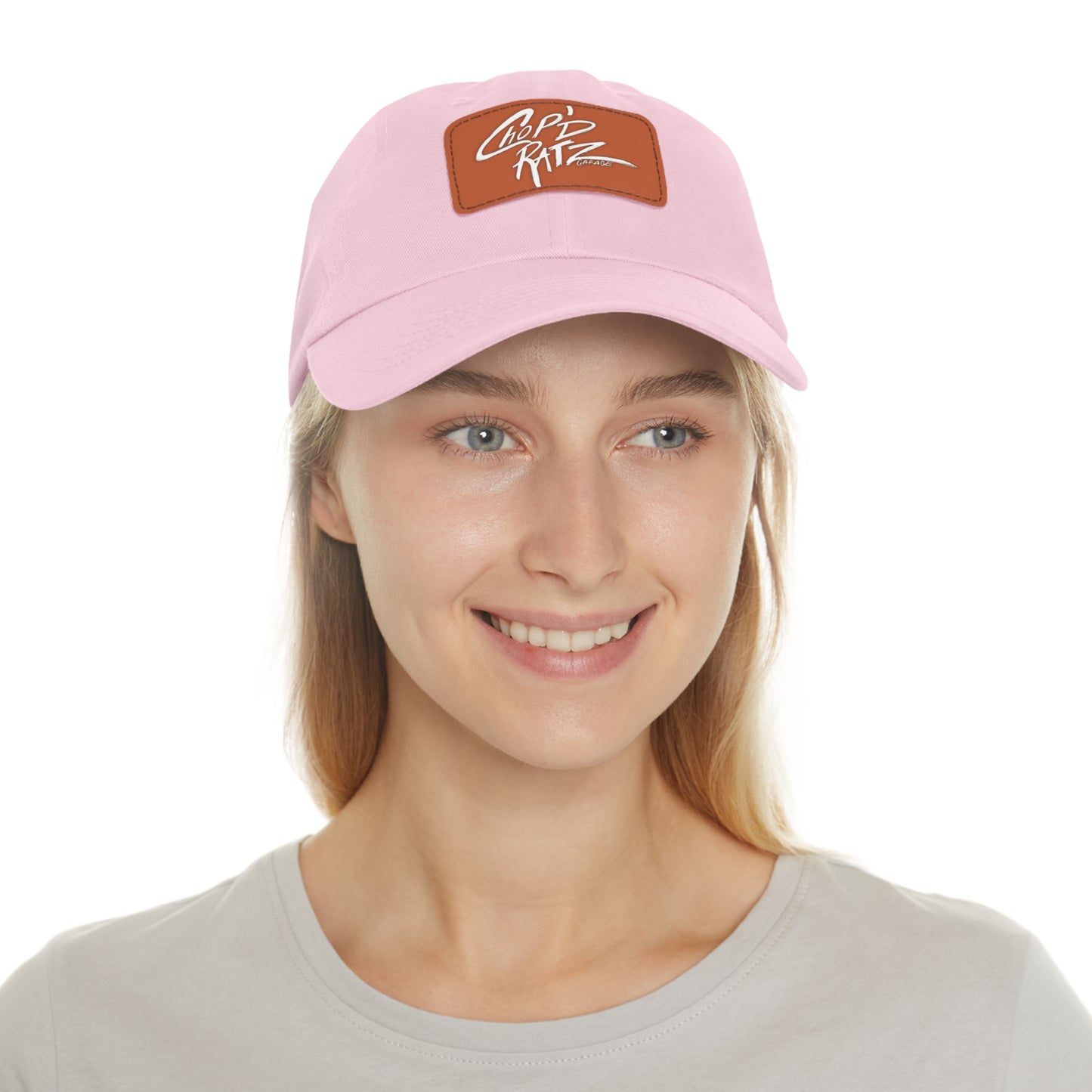 CRG Dad Hat w/ Leather Patch - Chop'D Ratz Garage