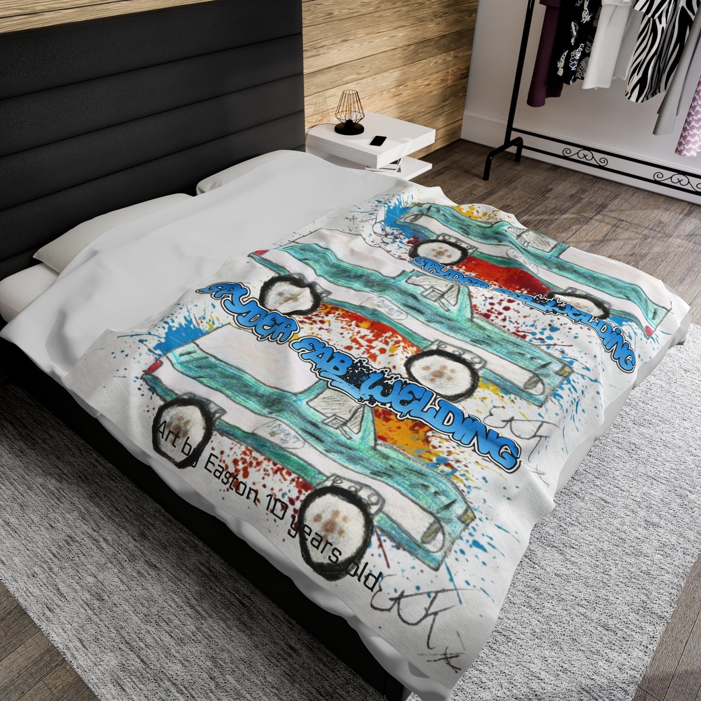 SPYDER by Easton Velveteen Blanket - Chop'D Ratz Garage