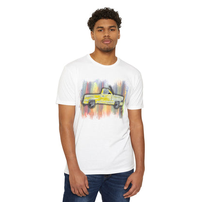 George's Dodge Yellow Truck T-Shirt — Watercolor by Easton K.