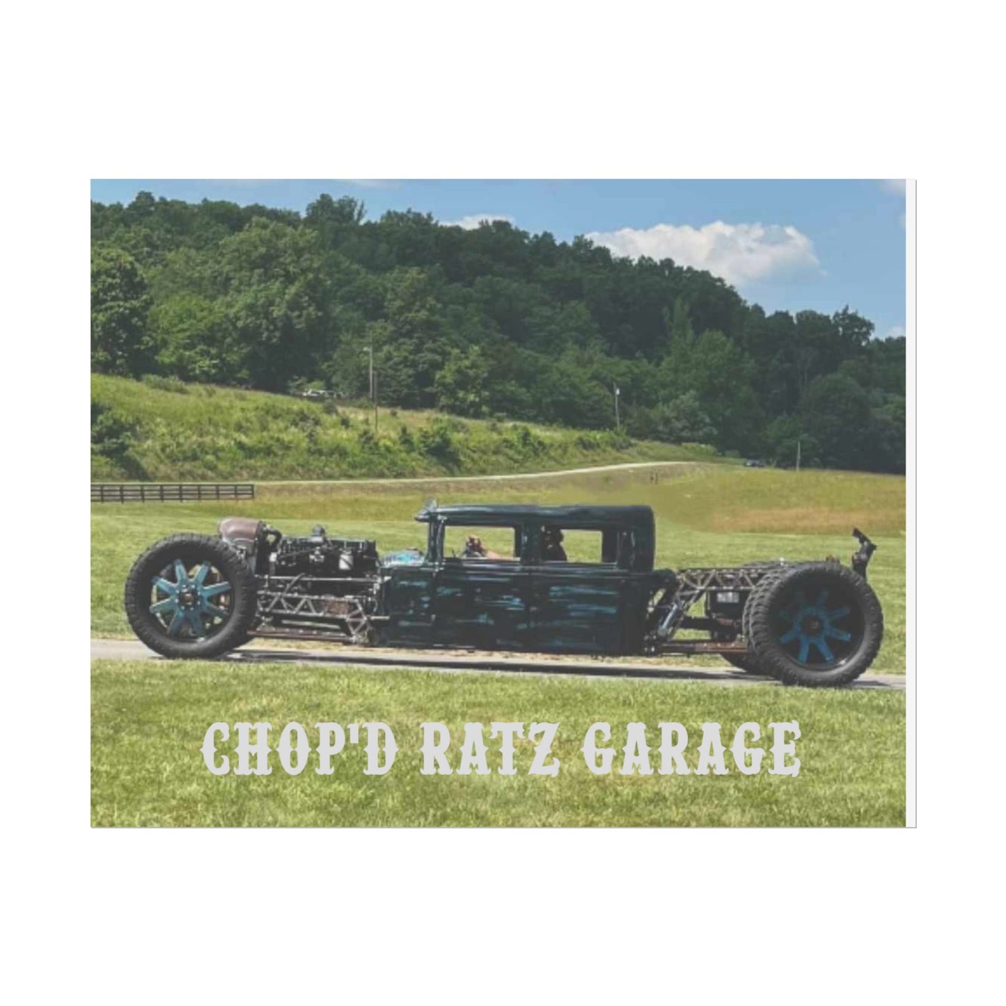 EREXION Diesel Rat Rod Dually Car Print — Rolled Poster