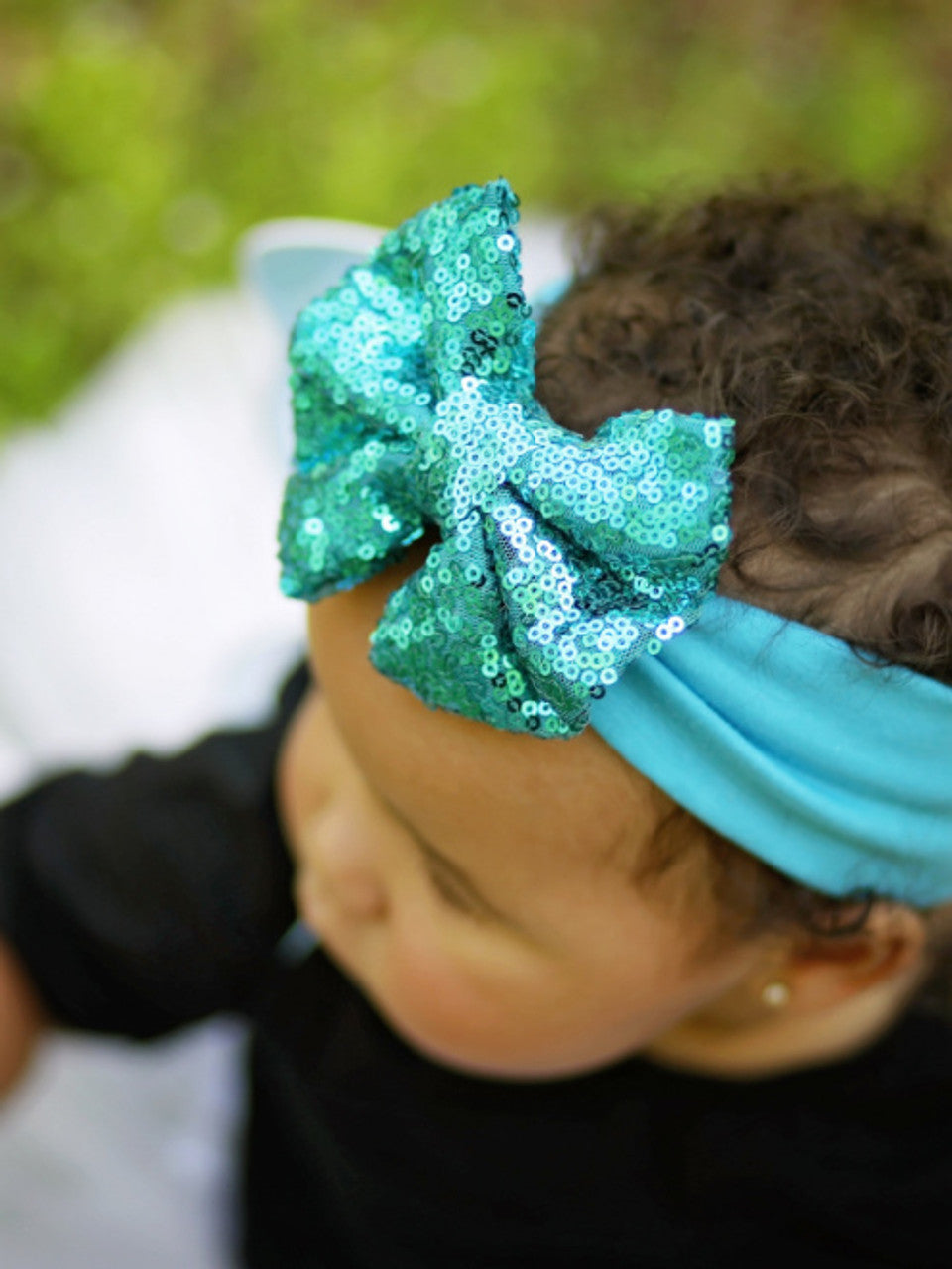 Sequin Bow Headbands - Chop'D Ratz Garage