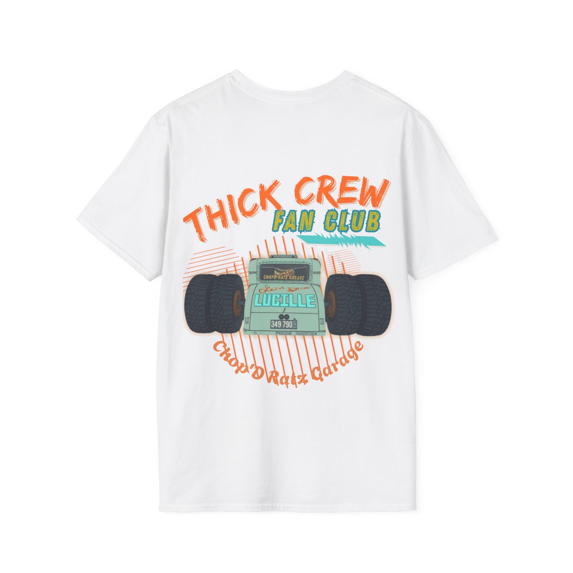 Thick Crew Fan Club T-Shirt — Vintage Hot Rod Truck Graphic Shirt - Chop'D Ratz Garage