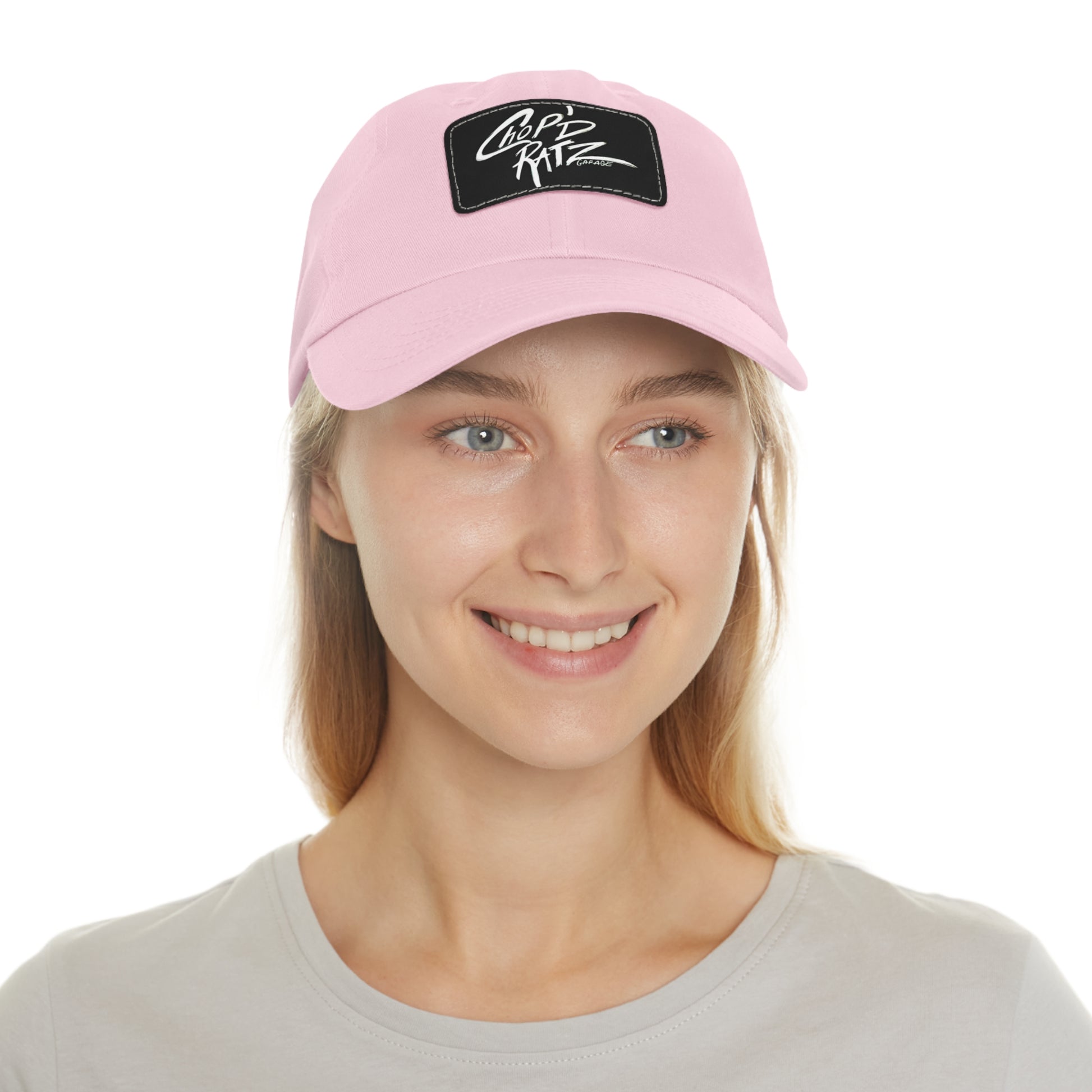 CRG Dad Hat w/ Leather Patch - Chop'D Ratz Garage