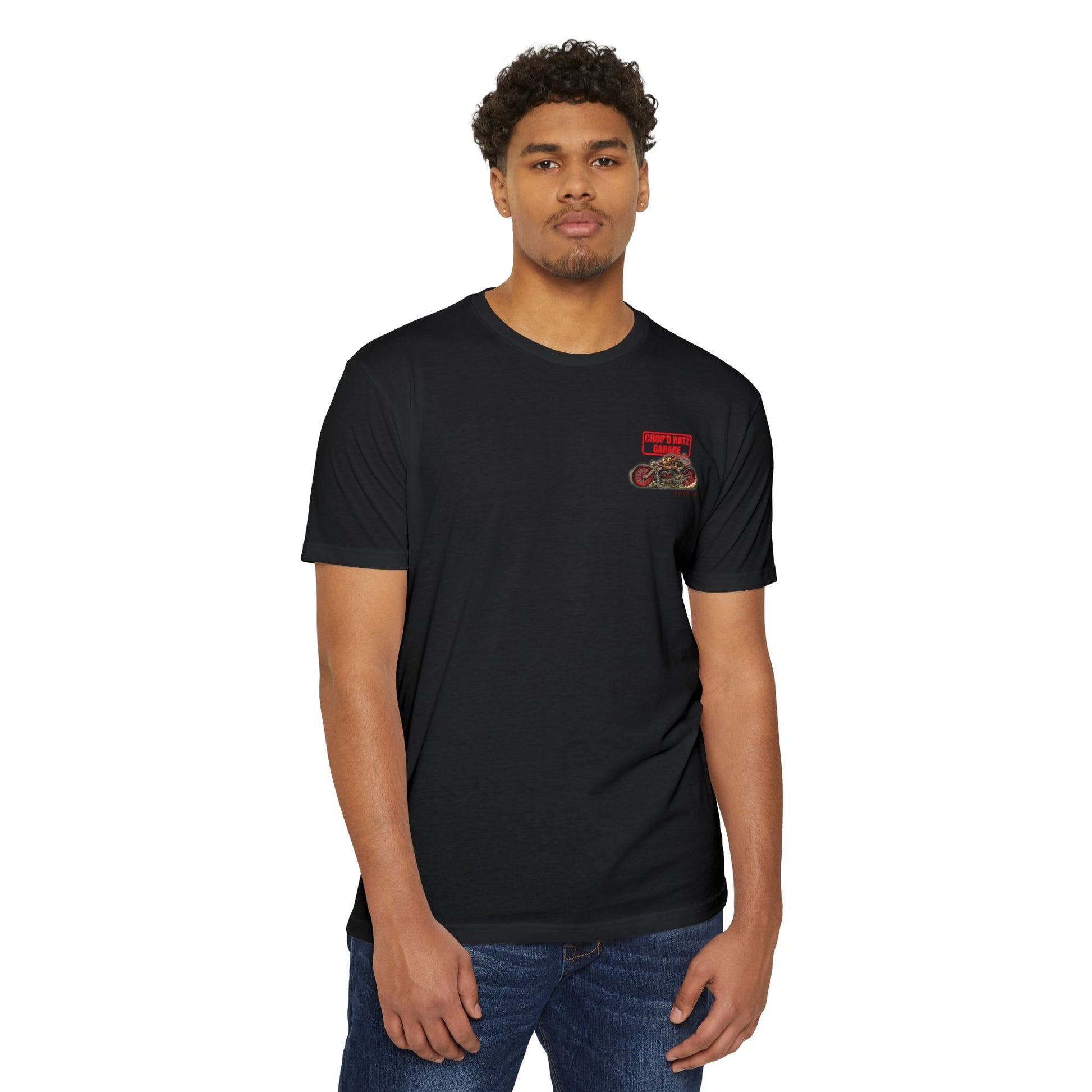 HUCKLEBERRY Rat Motorcycle T-Shirt — "Chop'D Ratz Garage" Vintage Tee - Chop'D Ratz Garage