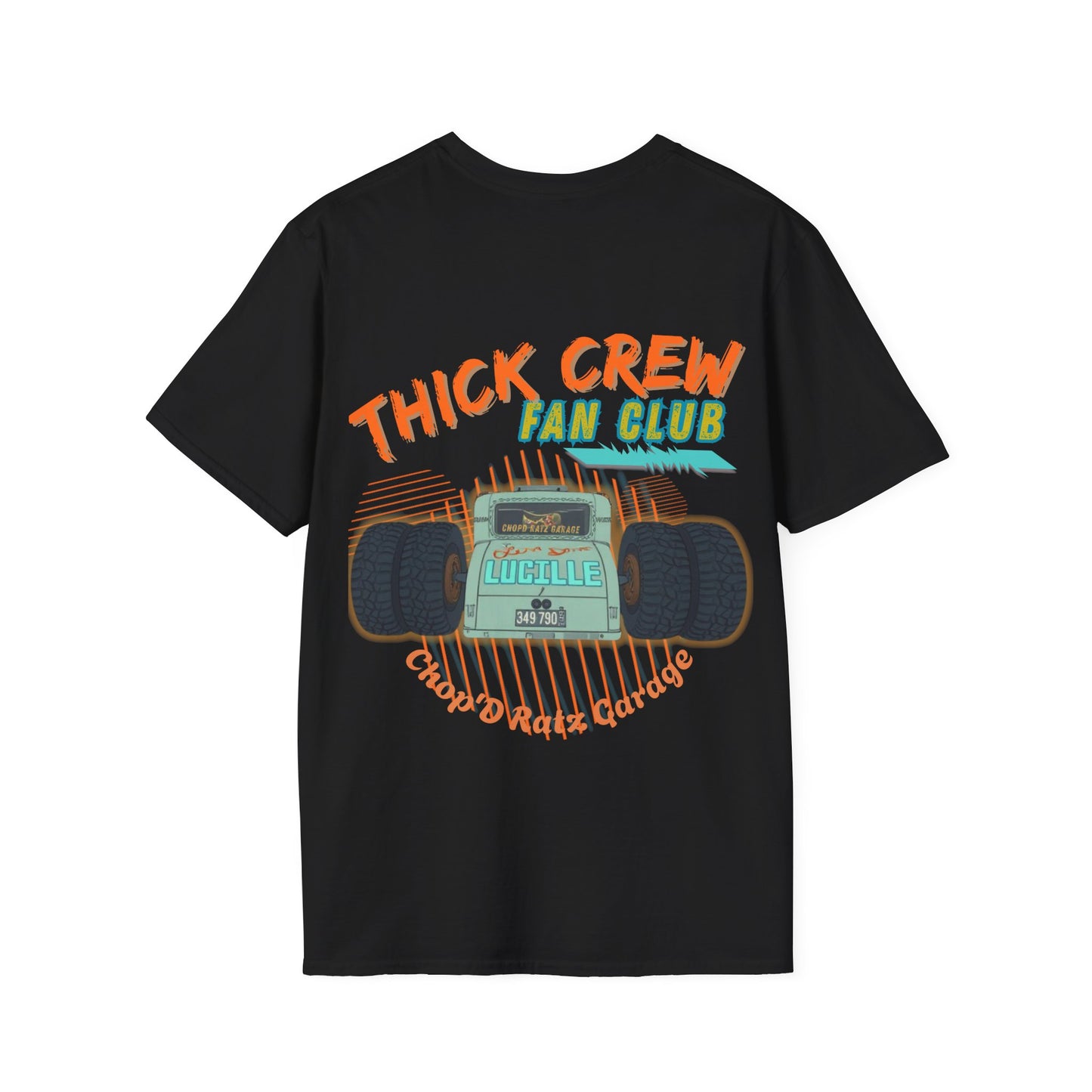 Thick Crew Fan Club T-Shirt — Vintage Hot Rod Truck Graphic Shirt - Chop'D Ratz Garage