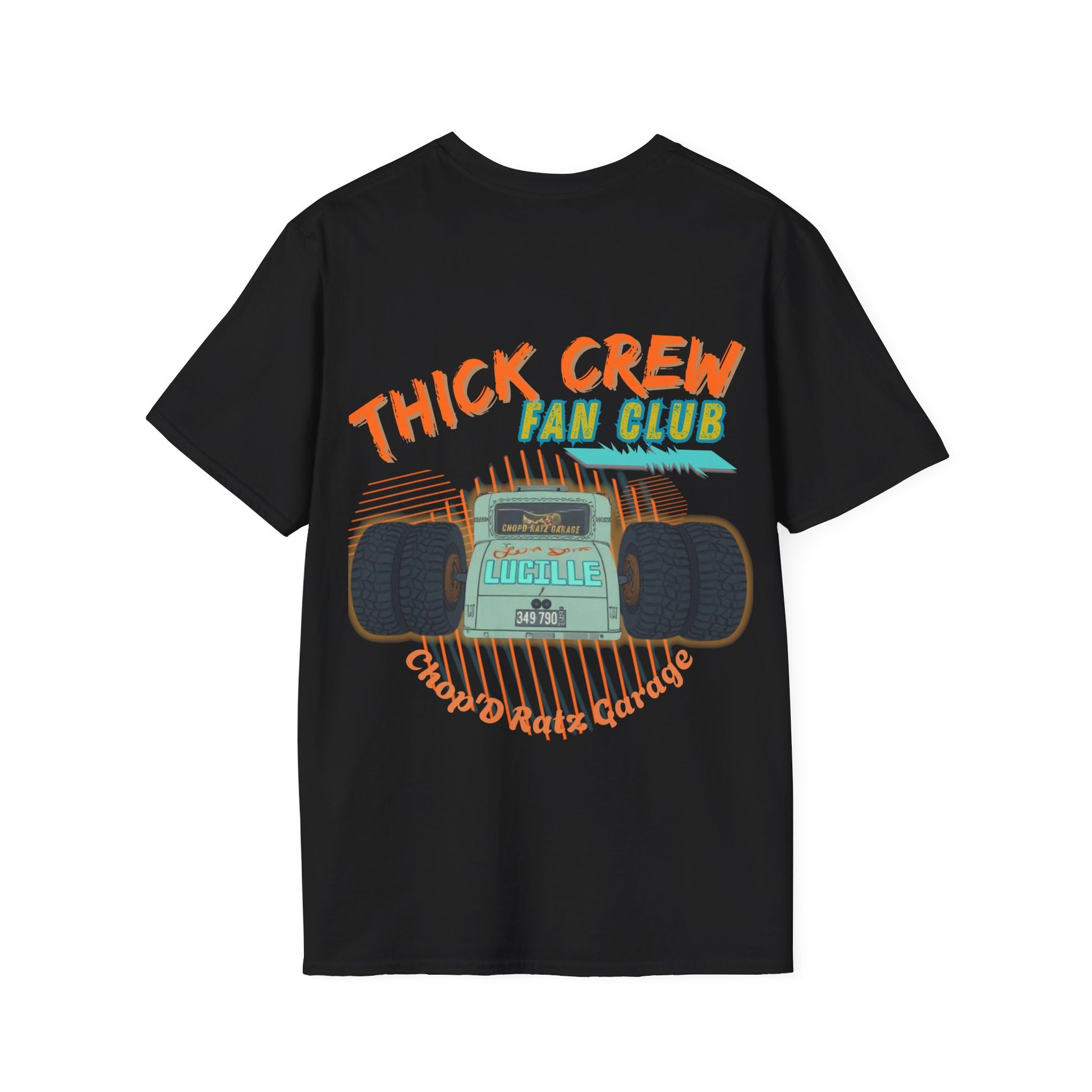 Thick Crew Fan Club T-Shirt — Vintage Hot Rod Truck Graphic Shirt - Chop'D Ratz Garage