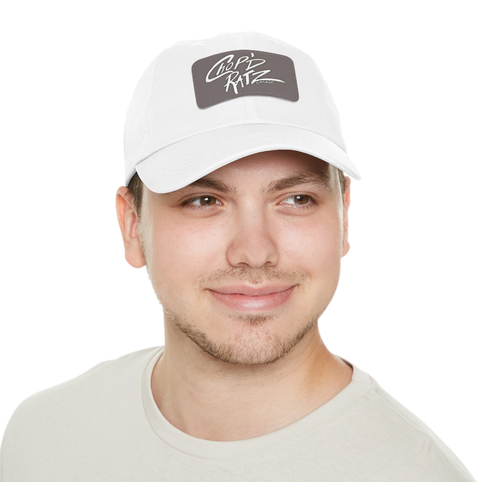 CRG Dad Hat w/ Leather Patch - Chop'D Ratz Garage