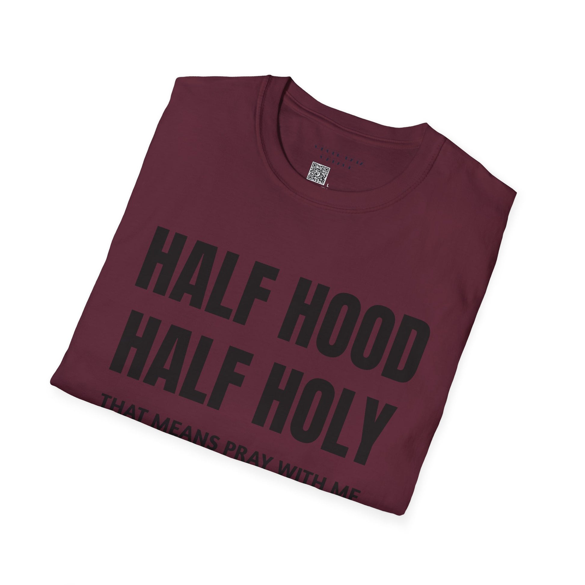 HALF HOOD HALF HOLY Unisex T-Shirt SALE - Chop'D Ratz Garage