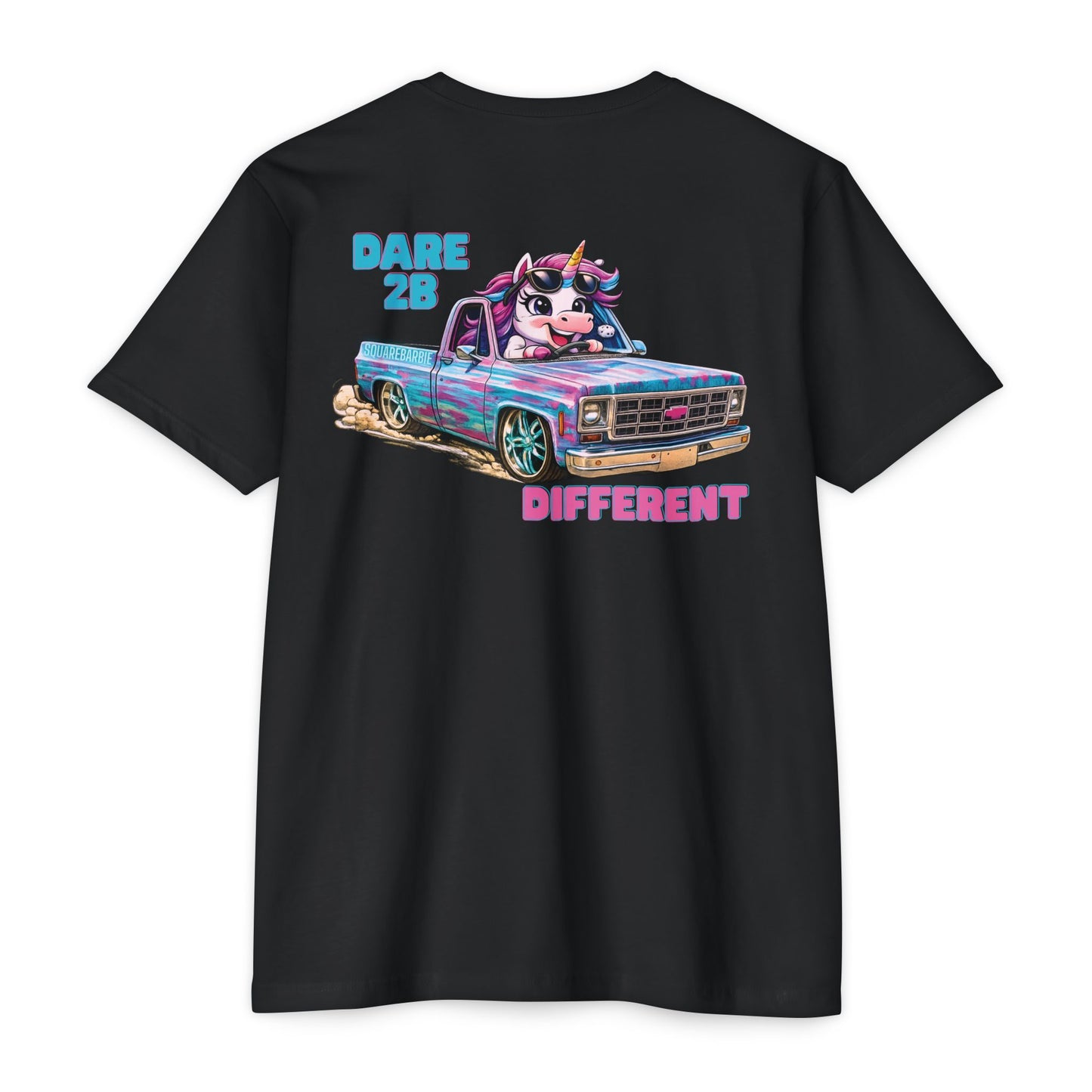 DARE 2B DIFFERENT SQUAREBARBIE Truck T-Shirt — C10 Tee - Chop'D Ratz Garage