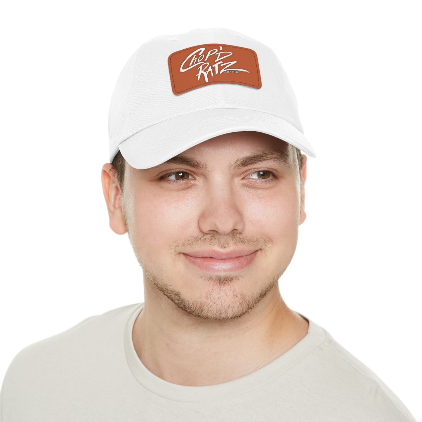 CRG Dad Hat w/ Leather Patch - Chop'D Ratz Garage