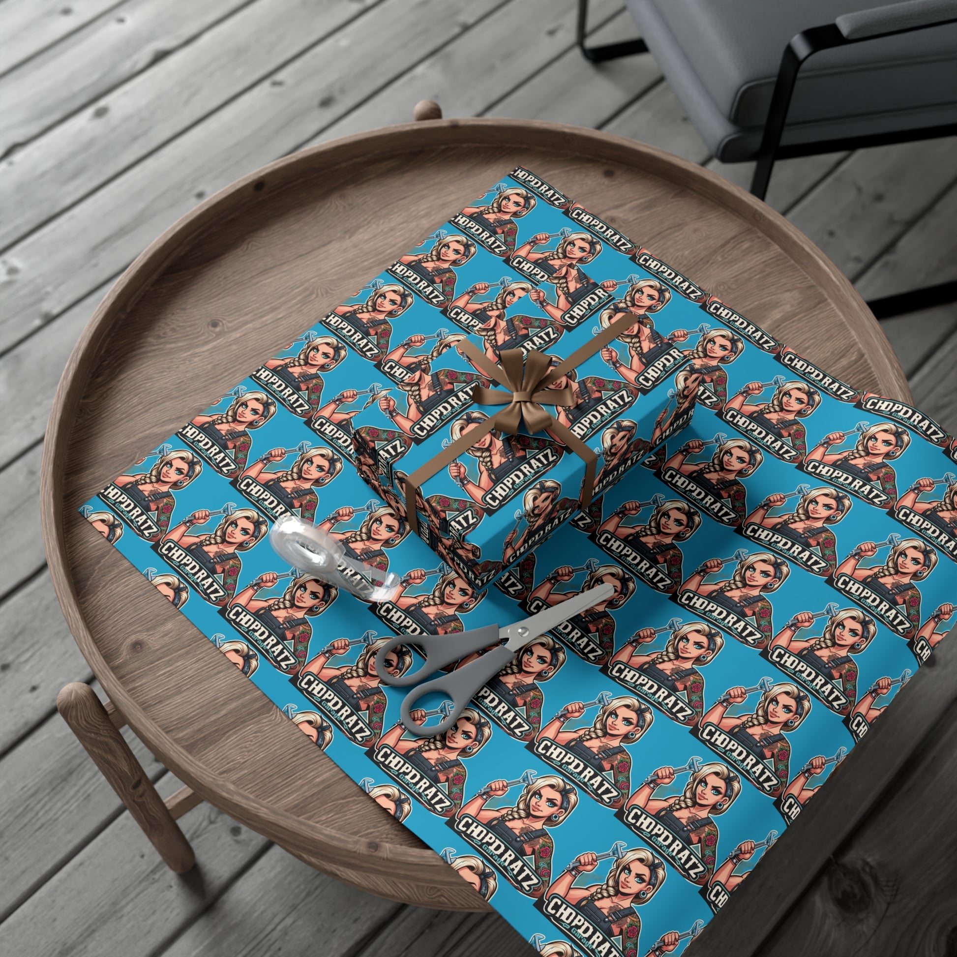 CRG Boss Lady Gift Wrap Paper - Chop'D Ratz Garage