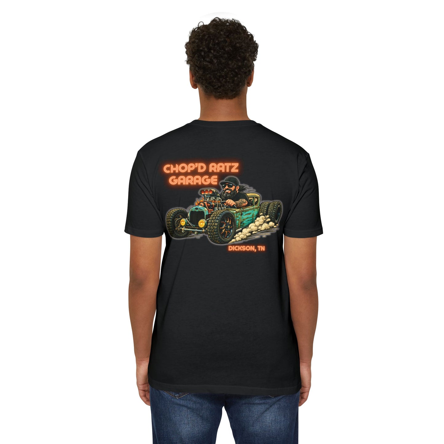 THE COOLEY RAT ROD T-Shirt — "Chop'D Ratz Garage" Vintage Tee