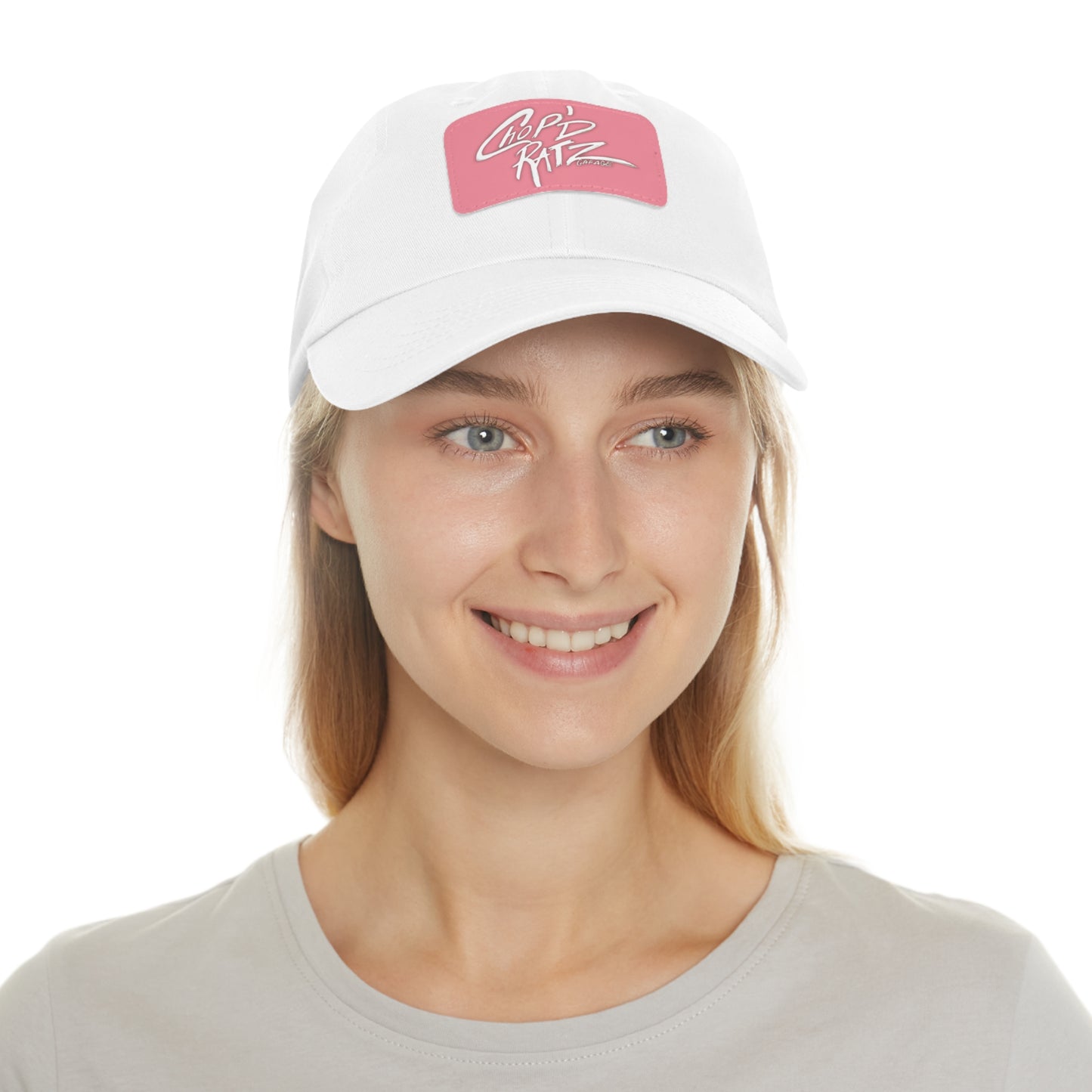 CRG Dad Hat w/ Leather Patch - Chop'D Ratz Garage