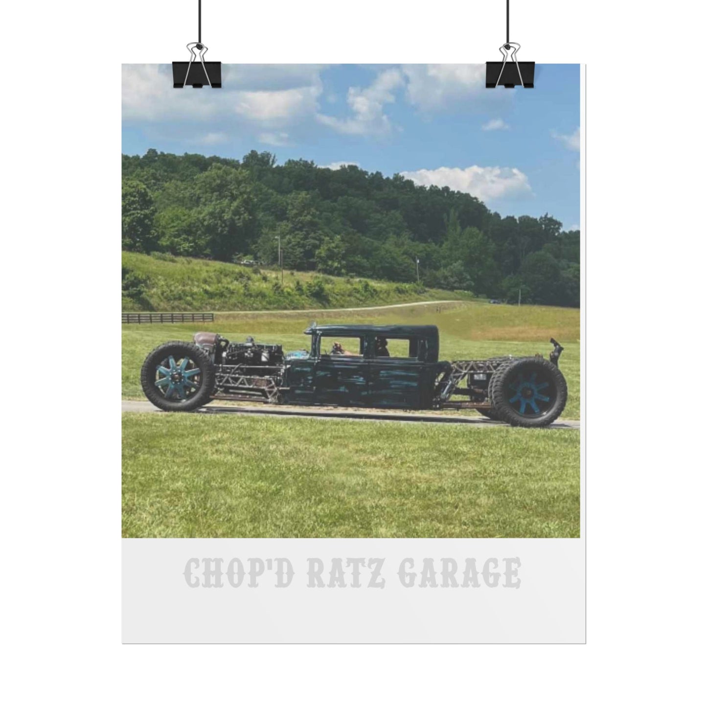 EREXION Diesel Rat Rod Dually Car Print — Rolled Poster