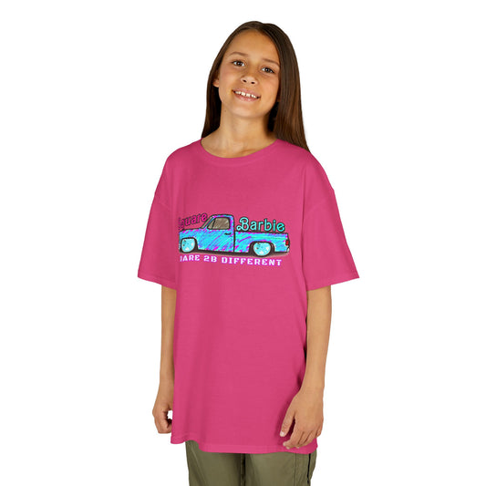 SquareBarbie Kids Cotton Colors Tee - Fun & Vibrant C10 Truck Graphic T-Shirt