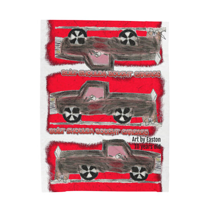 BUILT SHOULD BOUGHT by Easton Plush Blanket - Chop'D Ratz Garage