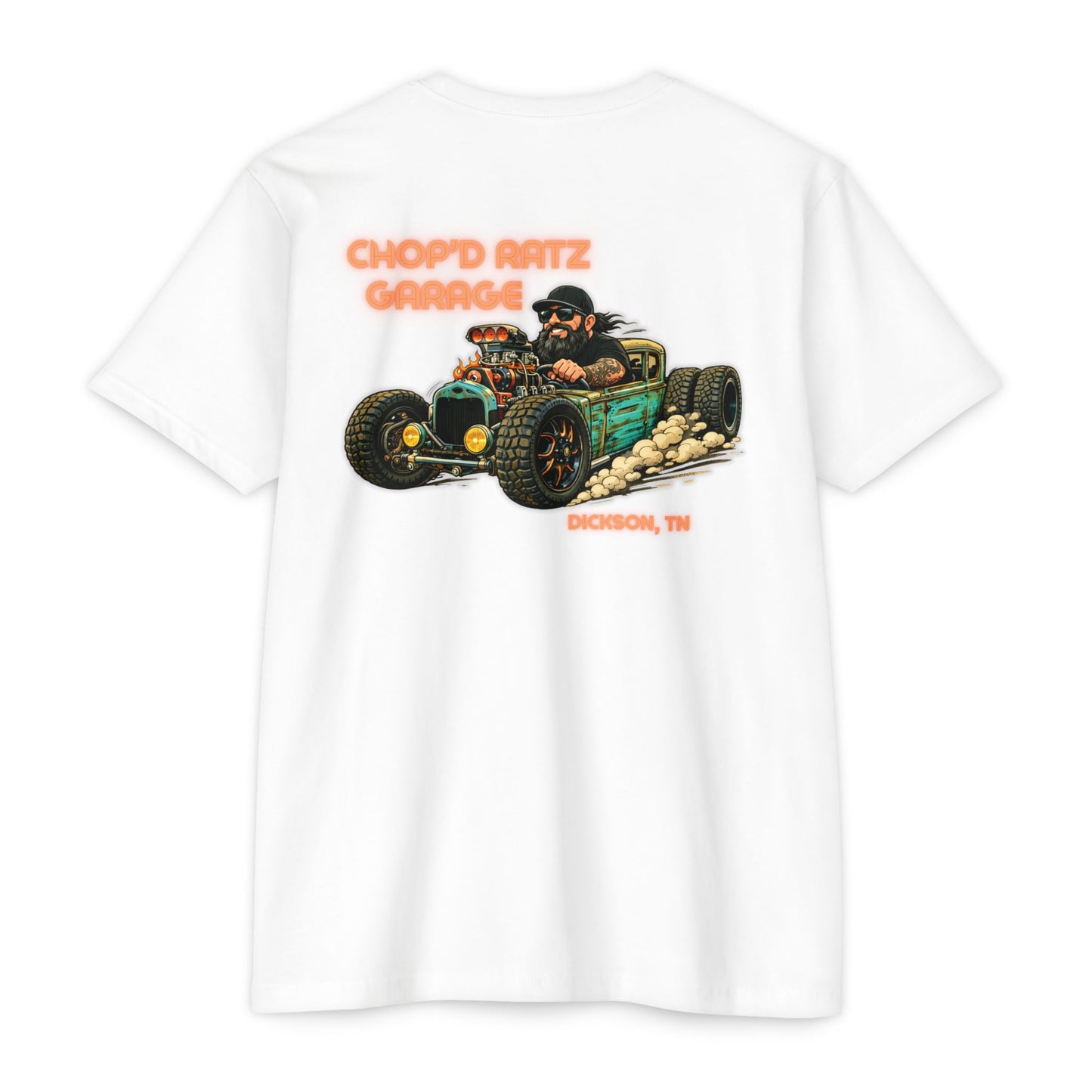 THE COOLEY RAT ROD T-Shirt — "Chop'D Ratz Garage" Vintage Tee