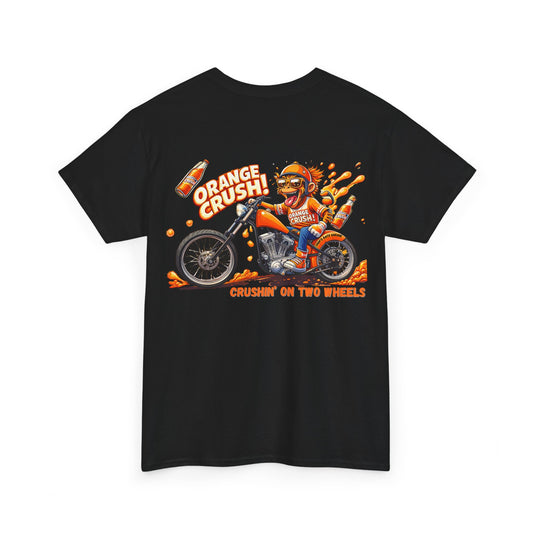 Orange Crush Custom Chopper T-Shirt — Daman's Motorcycle Design - Chop'D Ratz Garage